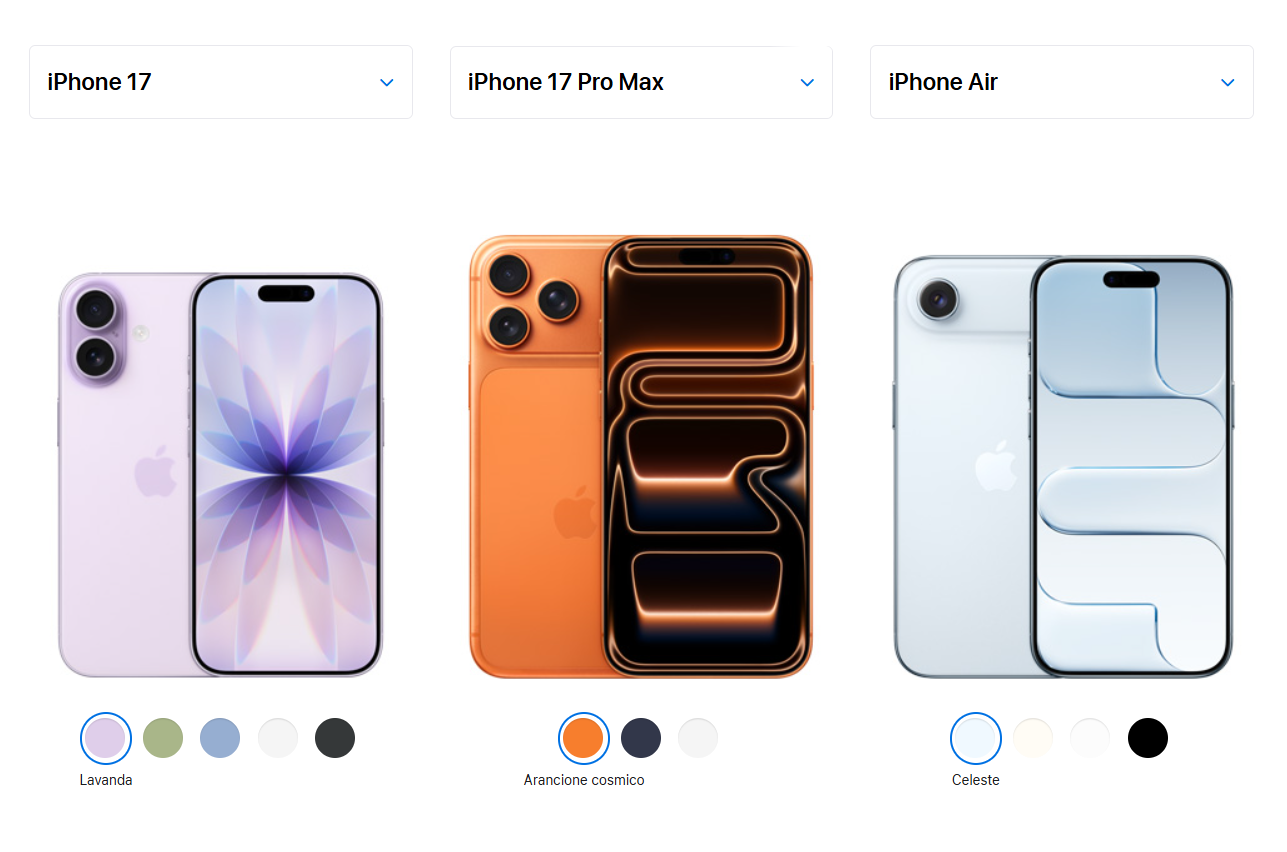 iPhone 17: Guida Completa a Air, Standard, Pro e Pro Max - Prezzi e Novità 2025