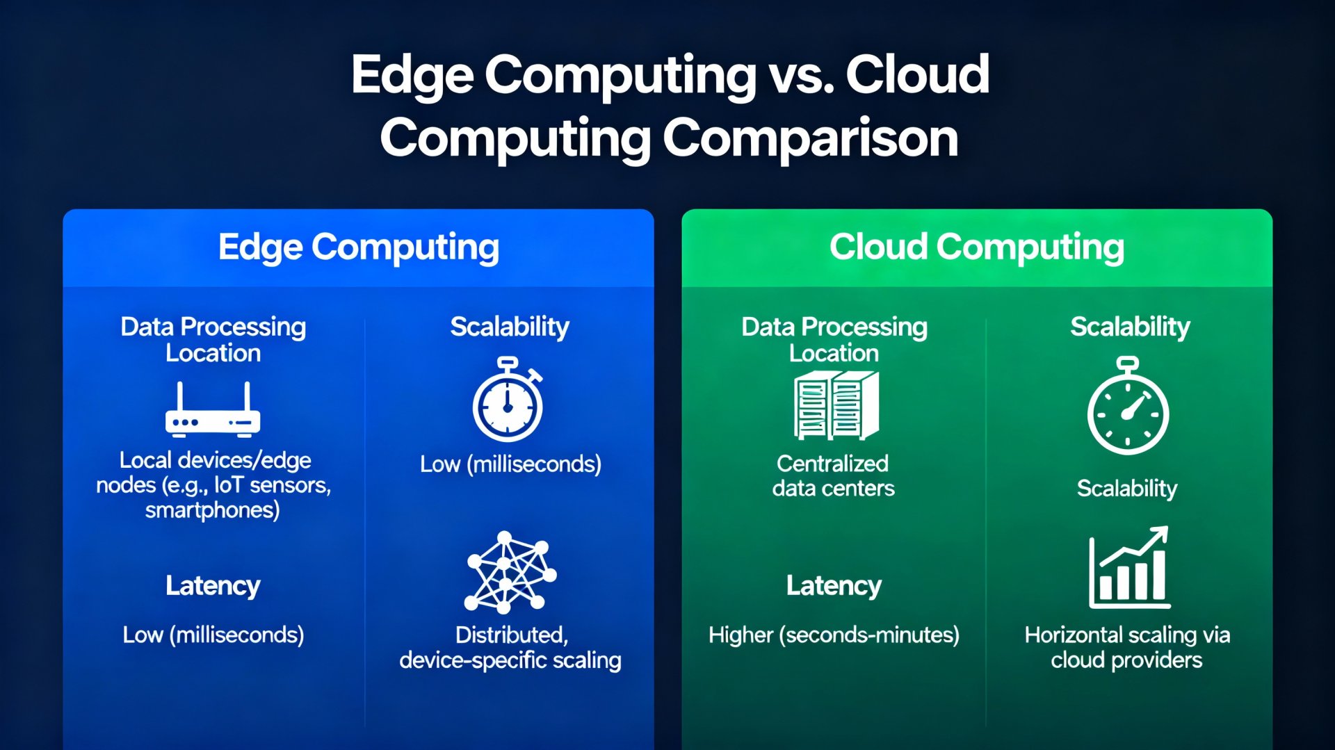 Diagramma Edge vs Cloud