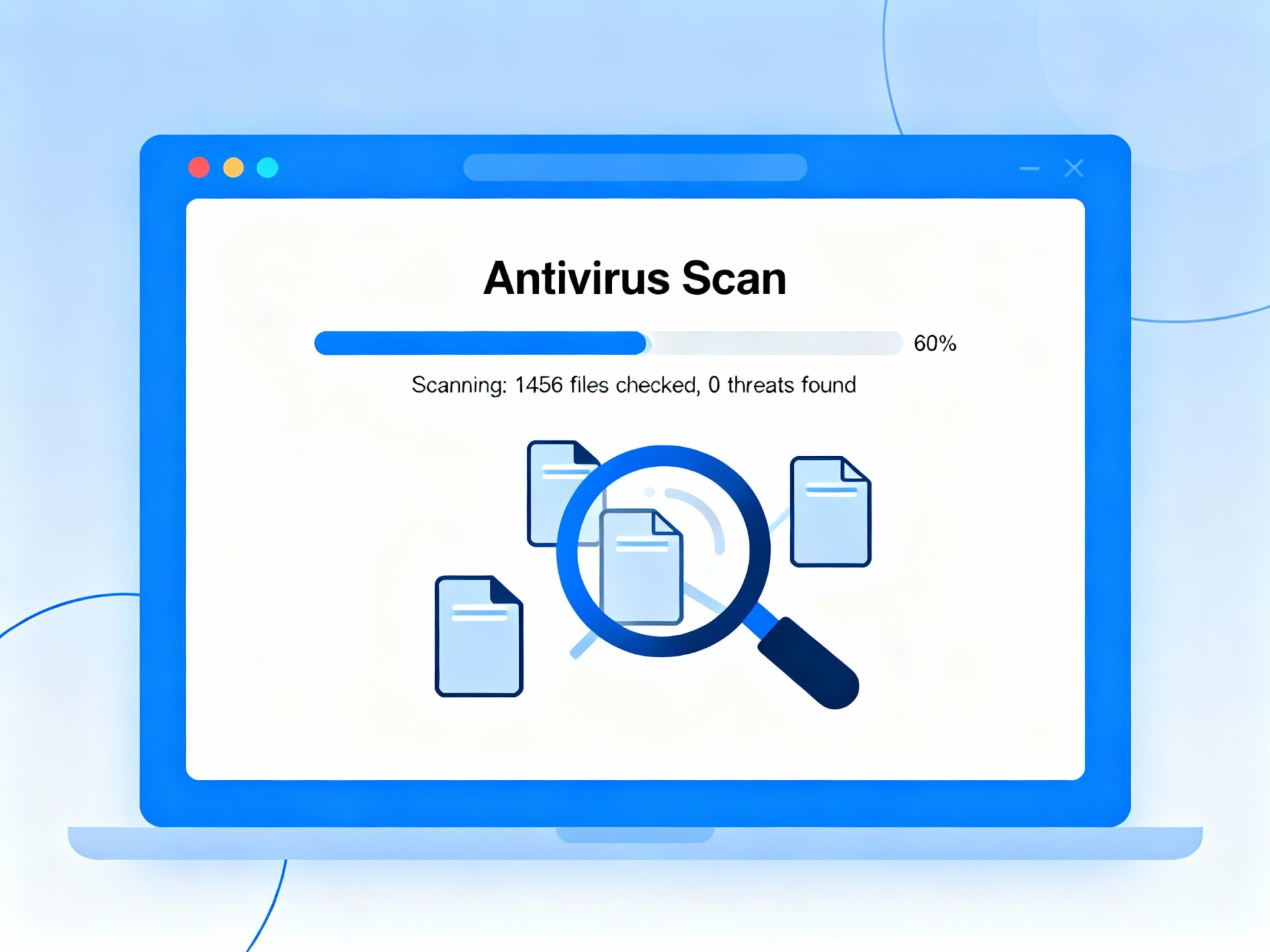 Scansione antivirus in corso