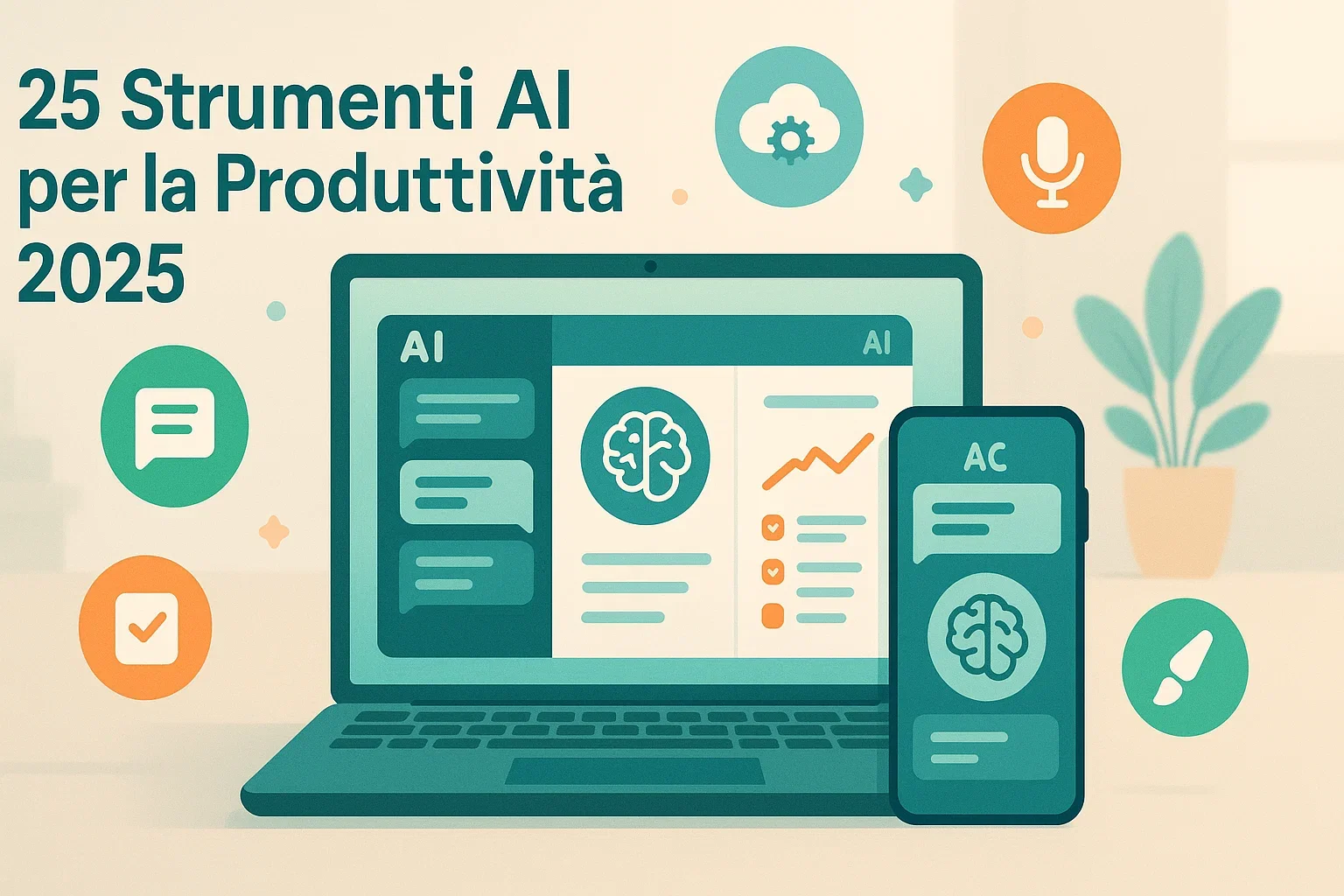 25 Strumenti di Intelligenza Artificiale per Aumentare la Produttività nel 2025